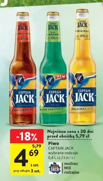 Intermarche Piwo captain jack cuba libre oferta