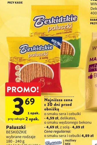 Intermarche Paluszki delikatesowe aksam beskidzkie oferta