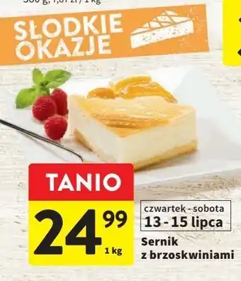 Intermarche Sernik z brzoskwinią oferta