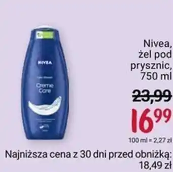 Rossmann Nivea, żel pod prysznic, 750 ml oferta