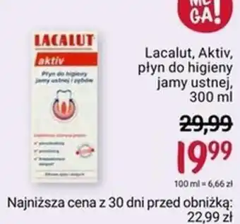 Rossmann Lacalut, Aktiv, płyn do higieny jamy ustnej, 300 ml oferta