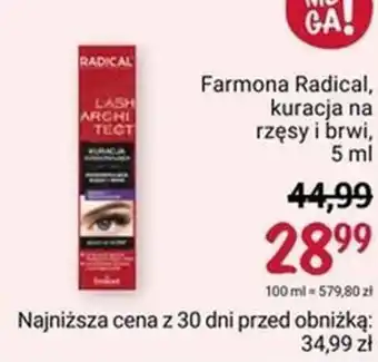 Rossmann Farmona Radical, kuracja na rzęsy i brwi, 5ml oferta