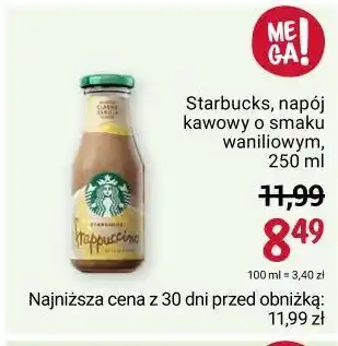 Napój waniliowy starbucks frappuccino