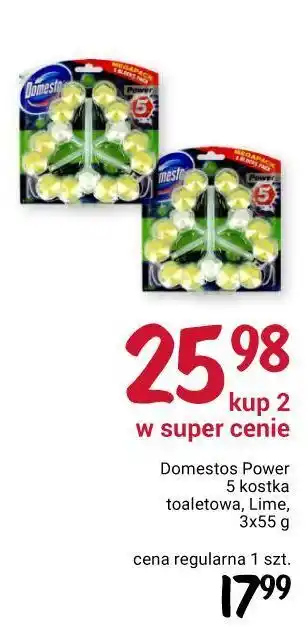 Rossmann Kostka do wc lime domestos power5 oferta