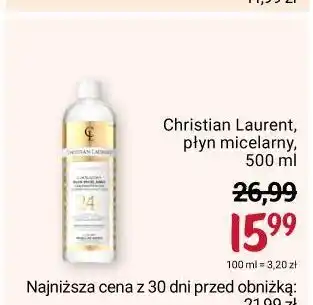 Rossmann Płyn micearny z koloidalnym złotem christian laurent pour la beaute oferta