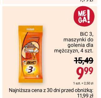 Rossmann Maszynka do golenia bic 3 sensitive oferta