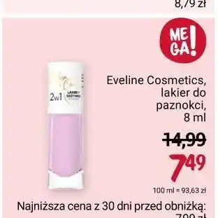 Rossmann Lakier i odżywka do paznokci 2w1 nr. 119 eveline color & care oferta