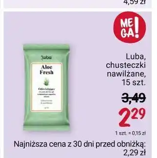 Rossmann Chusteczki nawilżające aloes luba oferta