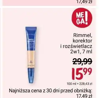 Rossmann Korektor w płynie 010 porcelan rimmel match perfection oferta