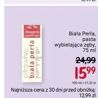Rossmann Pasta wybielająca do zębów biała perła system oferta