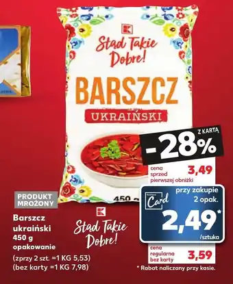 Kaufland Barszcz ukraiński stąd takie dobre oferta