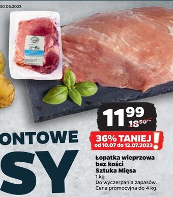 Netto Łopatka wieprzowa bez kości sztuka mięsa oferta