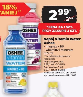 Netto Napój vitamin water oshee oferta