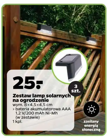 Netto Zestaw lamp solarnych na ogrodzenie oferta
