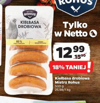 Netto Kiełbasa drobiowa mistrz rohus oferta