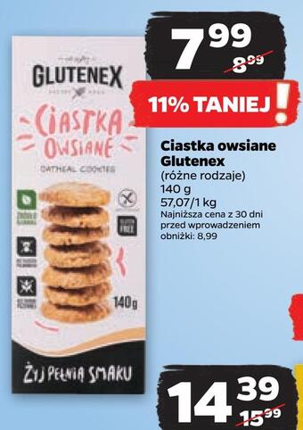 Netto Ciastka owsiane glutenex oferta