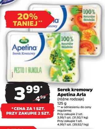 Netto Serek kremowy apetina arla oferta