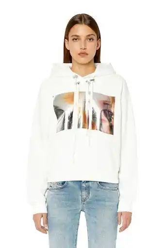 Diesel Hoodie with printed foil panel oferta