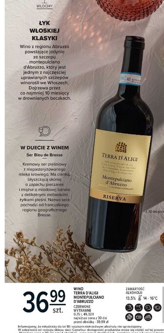 Carrefour Wino terra d'aligi reserva oferta
