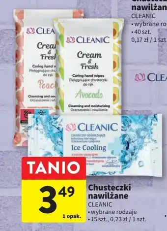 Intermarche Chusteczki ice cooling cleanic oferta