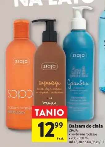 Intermarche Brązujące mleczko do ciała nawilżająco-odżywcze ziaja cupuacu oferta