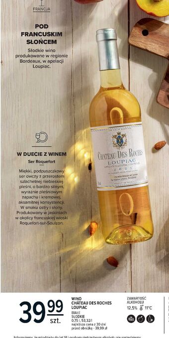 Carrefour Wino chateau des rocher loupiac oferta