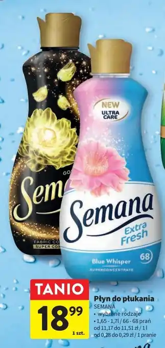 Intermarche Płyn do płukania blue semana extra fresh oferta