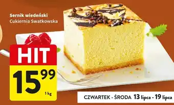 Intermarche Sernik wiedeński cukiernia elżbieta swatkowska oferta