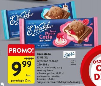 Intermarche Czekolada mleczna o smaku panna cotta e. wedel oferta