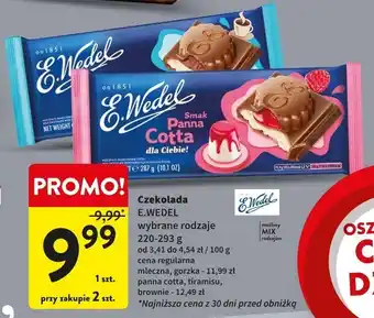 Intermarche Czekolada gorzka e. wedel luksusowa oferta