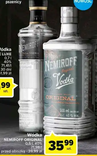 Carrefour Wódka nemiroff original oferta