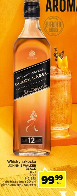 Carrefour Whisky johnnie walker black label oferta