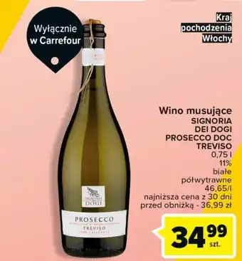 Carrefour Wino signoria dei dogi treviso frizzante oferta