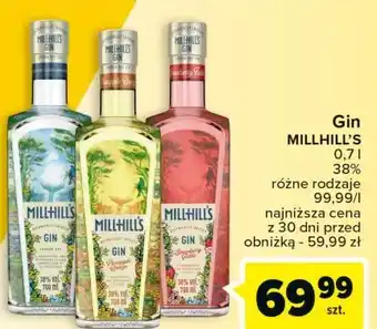 Carrefour Gin millhill's botanical london dry oferta