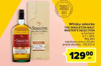 Carrefour Whisky karton singleton of dufftown malt master selection oferta