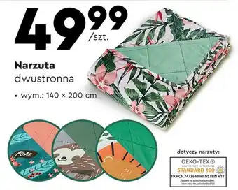 Biedronka Narzuta 140 x 200 cm dwustronna smukee kids oferta