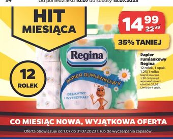 Netto Papier toaletowy rumiankowy regina oferta