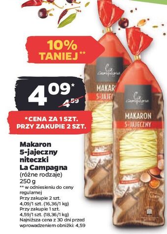 Netto Makaron 5-jajeczny la campagna oferta