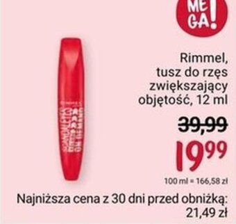 Rossmann Rimmel, tusz do rzęs zwiększający objętość, 12 ml oferta