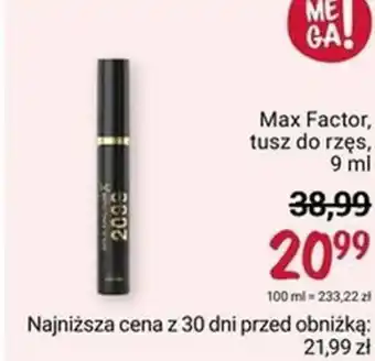 Rossmann Max Factor, tusz do rzęs, 9ml oferta