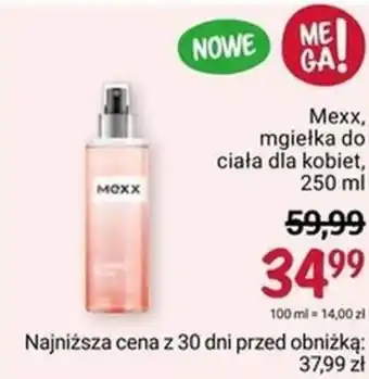 Rossmann Mexx, mgiełka do ciała dla kobiet, 250 ml oferta