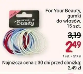 Rossmann For Your Beauty, gumki do włosów, 15 szt. oferta