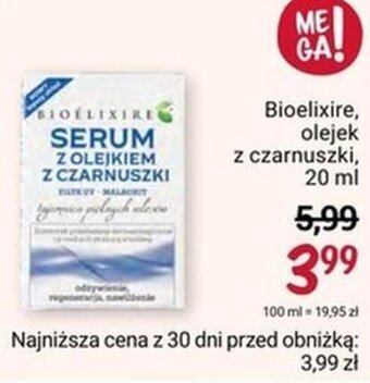 Rossmann Bioelixire, olejek z czarnuszki, 20ml oferta