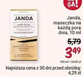 Rossmann Janda, maseczka na każdą porę dnia, 10 ml oferta