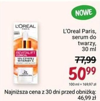 Rossmann L'Oreal Paris, serum do twarzy, 30 ml oferta
