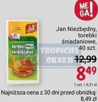 Rossmann Jan Niezbędny, torebki Sniadaniowe 40 szt. oferta