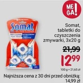 Rossmann Somat, tabletki do czyszczenia zmywarki, 3x20 g oferta