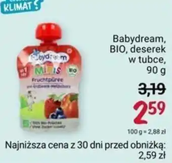 Rossmann Babydream, BIO, deserek w tubce, 90 g oferta