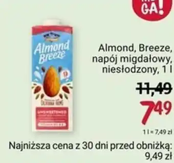 Rossmann Almond, Breeze, napój migdałowy, niesłodzony, 1l oferta