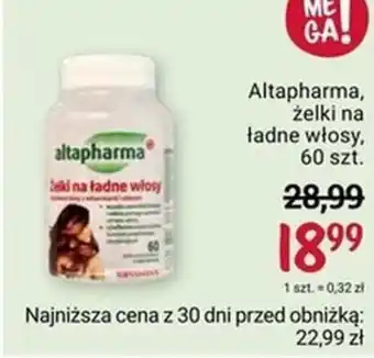 Rossmann Altapharma, żelki na ładne włosy, 60 szt. oferta
